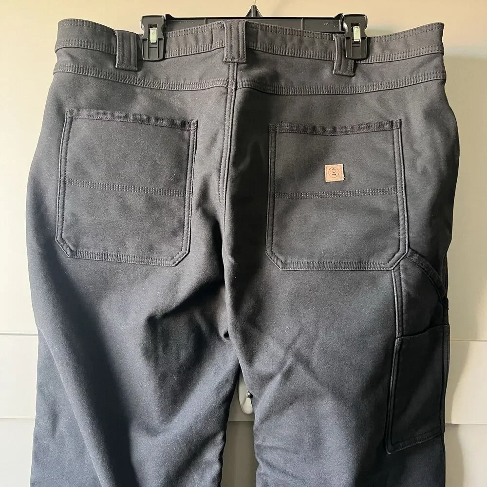 Coleman Mens Fleece Lined Utility Pants 40X32 Black Hiking Outdoor Camping‎ EUC